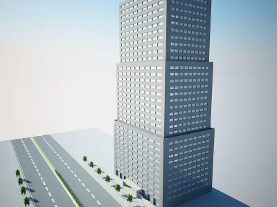 low poly building 20470 3D model