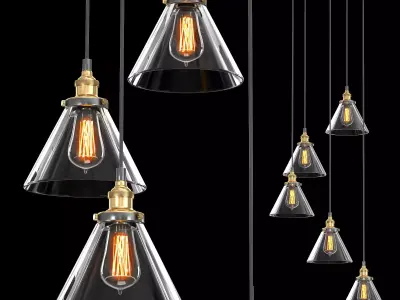 FUNNEL ROUND PENDANT 3D model