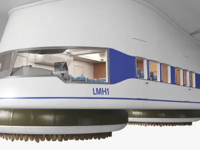  Lockheed Martin LMH-1 Hybrid Airship White with Interior 