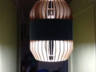 CEILING LIGHT LAMP 3D PRINT AND LASER CUT 3D print model