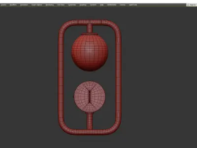 Sircle Wall Light Low-poly 3D model