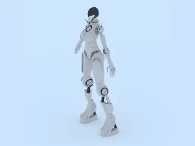 Female Robot 1 - FR01 3D print model
