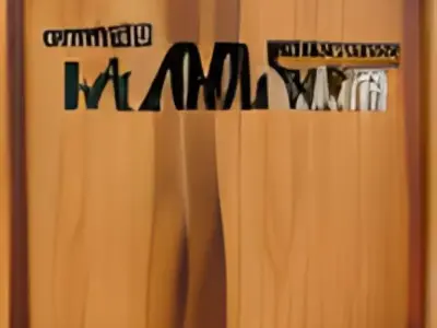 HAZMAT Industrial Wooden Shipping Crate Low-poly 3D model