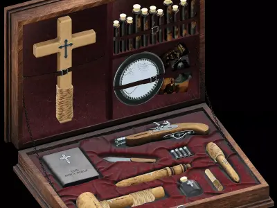 vampire slaying kit 3D model purchase