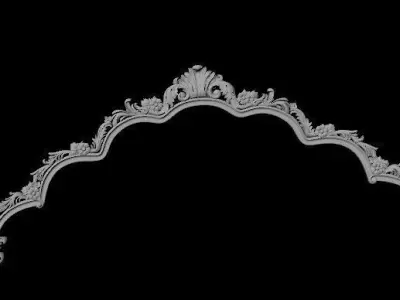 bed headboard 3D model