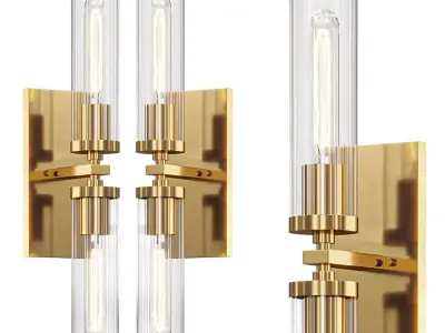 Andreas 2 Light Wall Sconce 3D model