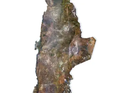 Chile Terrain 3D Map 3D model