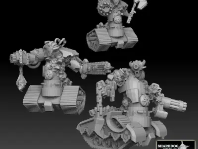 Tank Demon Megapack 3D print model