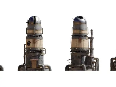 Sci-fi Observatory 3D model