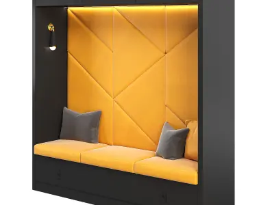 Restaurant and Office Lobi Seating 10 3D model