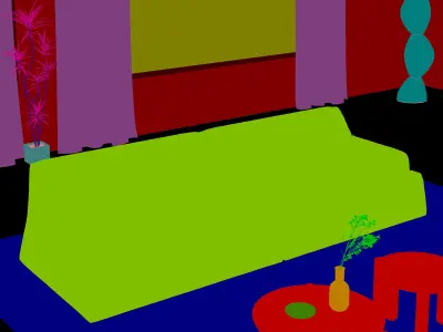 Industrial Living Interior scene 3D model