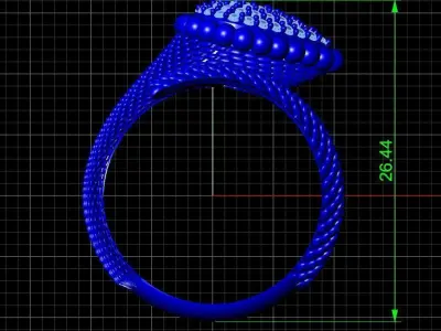 Boucheron ring 3D print model