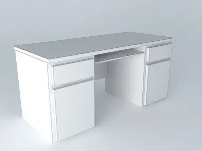 Desk DOORS HBIU 2D2S BRW Milano Oak 3D model