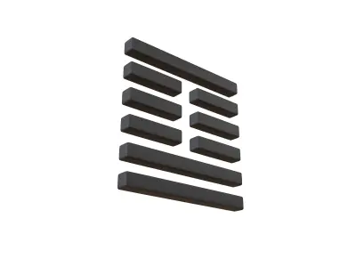 I Ching Hexagrams 41 sun v1 001 Low-poly 3D model