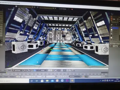 Sci fi tunnel   3D model