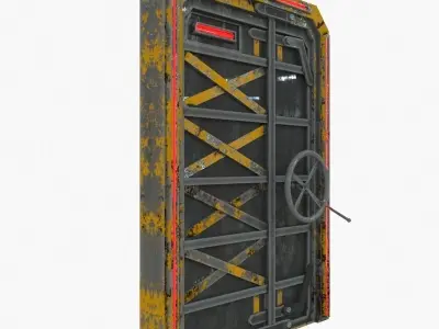 Sci-Fi door 1 3D model