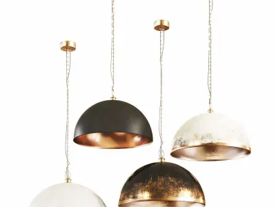 Dome Lights Set 3D Model Pack