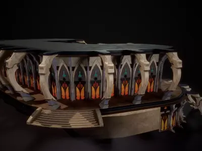 Building 3 Low-poly 3D model