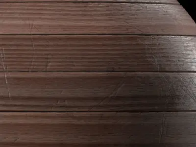 Parquet Materials 28- Wooden Damaged Panel - Sbsar PBR 4k Texture