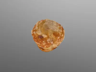 Lemon Muffin 3D model