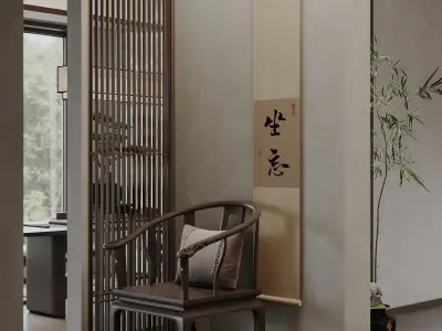 apartment interior scenes    3D model 24