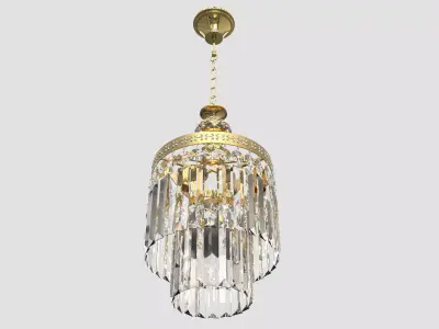 crystal chandelier 3D model 4