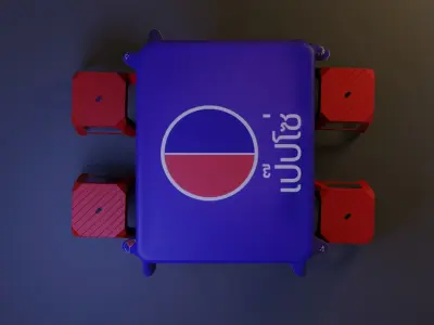 Street food table 3D model