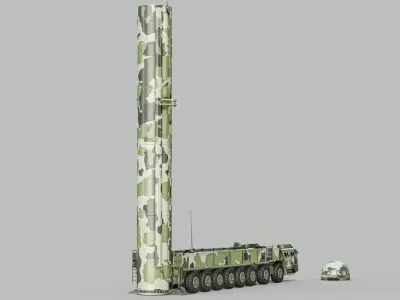  Dongfeng DF-41 Rigged Mobile Intercontinental Ballistic Missile PBR 