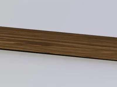 Plank box Low-poly 3D model
