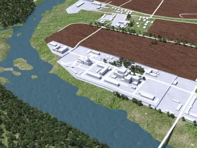 Yongbyon Nuclear Facility 3D model
