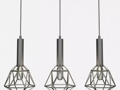 Cascade Geometric Pendant Lamp 3D model