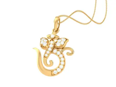 Spiritual Ganesha Pendant 3D print model