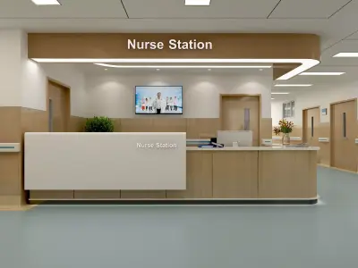 Hospital Interior 01 3D model