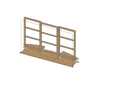 Reception window 3D model