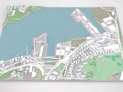 Cityscape Stockholm Sweden  3D model