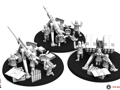 Valour Korps - Support Guns 3D print model