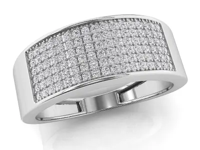 Small fancy mans ring 3D print model order