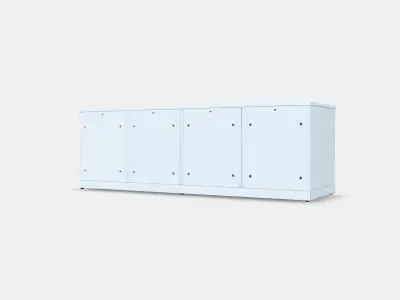 NORDLI Chest of 6 drawers 6 Low-poly 3D model