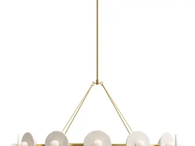  Dahlia LED Chandelier 3D model