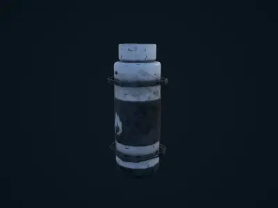 Sci Fi Canister Low-poly 3D model