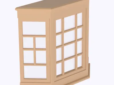 Bay window multi-color and multi-material features  3D print model