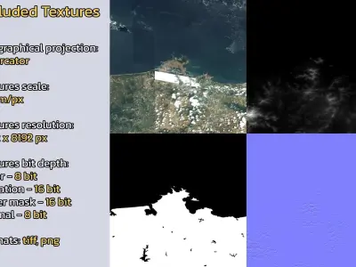 Weihai China City Landscape 3D Model 3D model