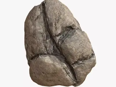 Sea Stone PBR Low-poly 3D model