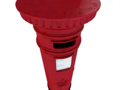 Royal Mail London Postbox 3D model