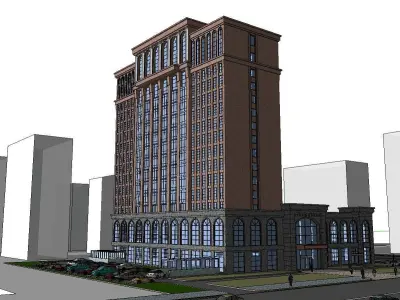 vacation spot-Resort-Fashion Leisure Hotel-0183 3D model