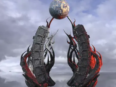 Royal Kings tower archway  3D model