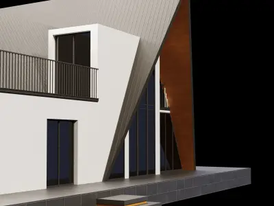 Model villa 05 Low-poly 3D model