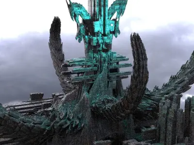 Dragon Sci fi Cult City Claw 3D model