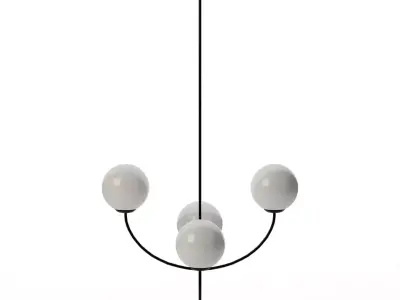 Galassia Chandelier by AERIN Black Low-poly 3D model