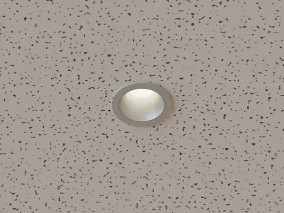 Low Poly DownLight Low-poly 3D model